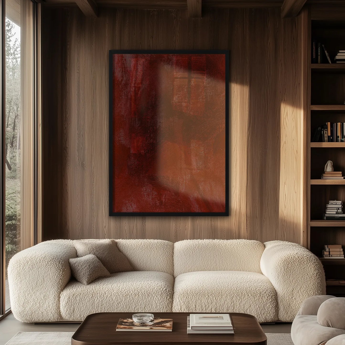 Dark Red Texture Plakat