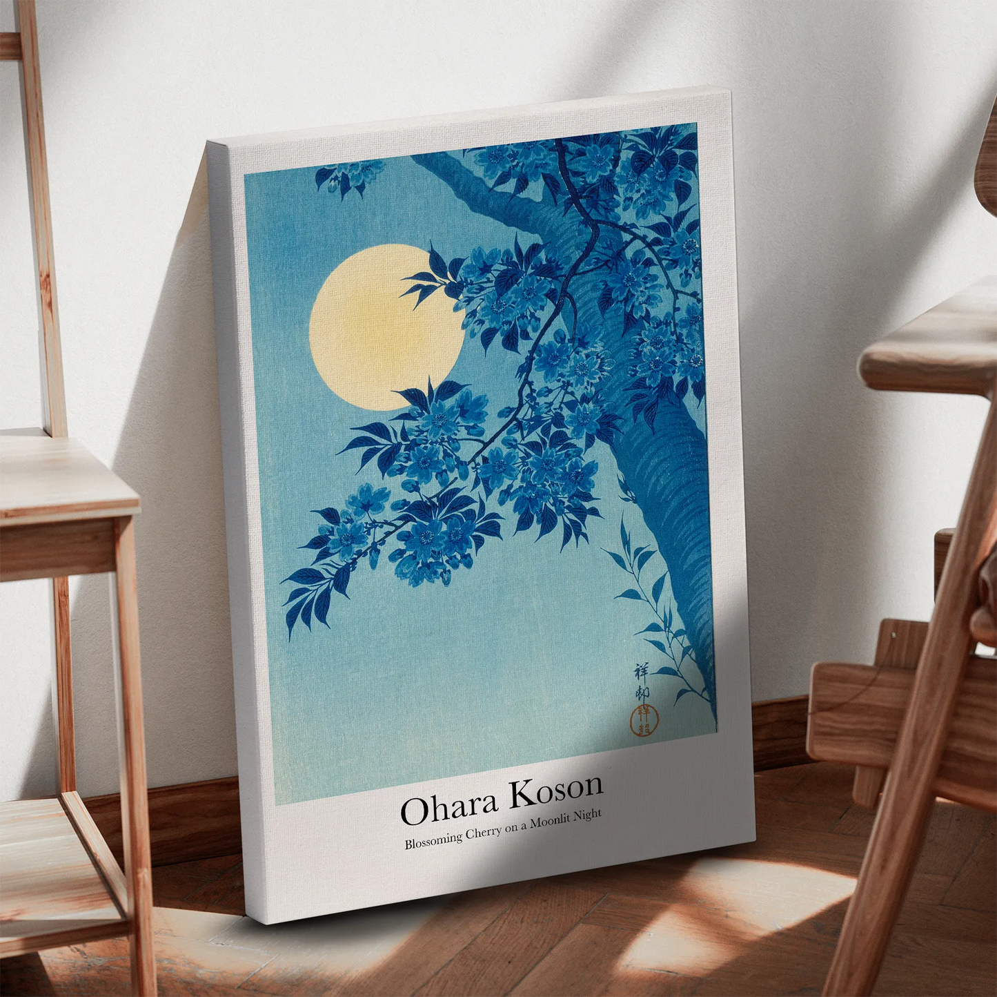Ohara Koson - Blossoming Cherry Obraz na Płótnie
