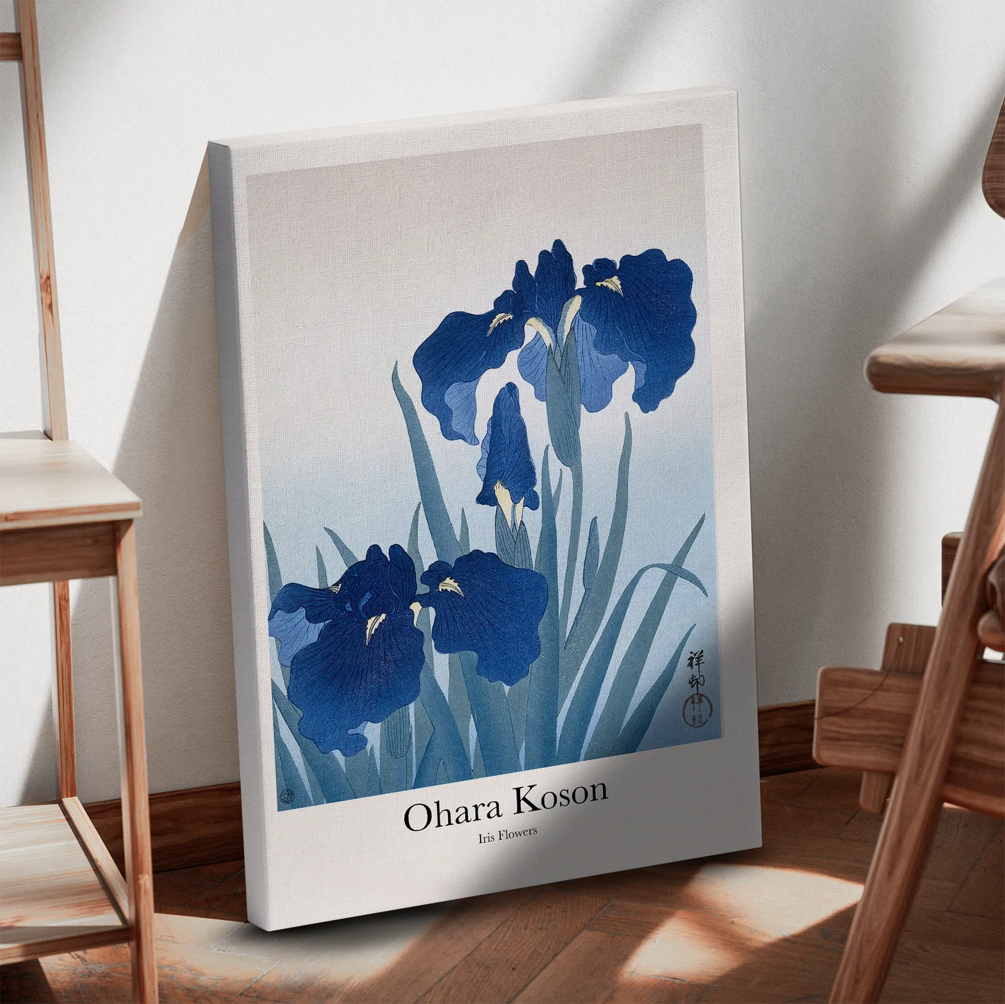 Ohara Koson - Iris Flowers Obraz na Płótnie