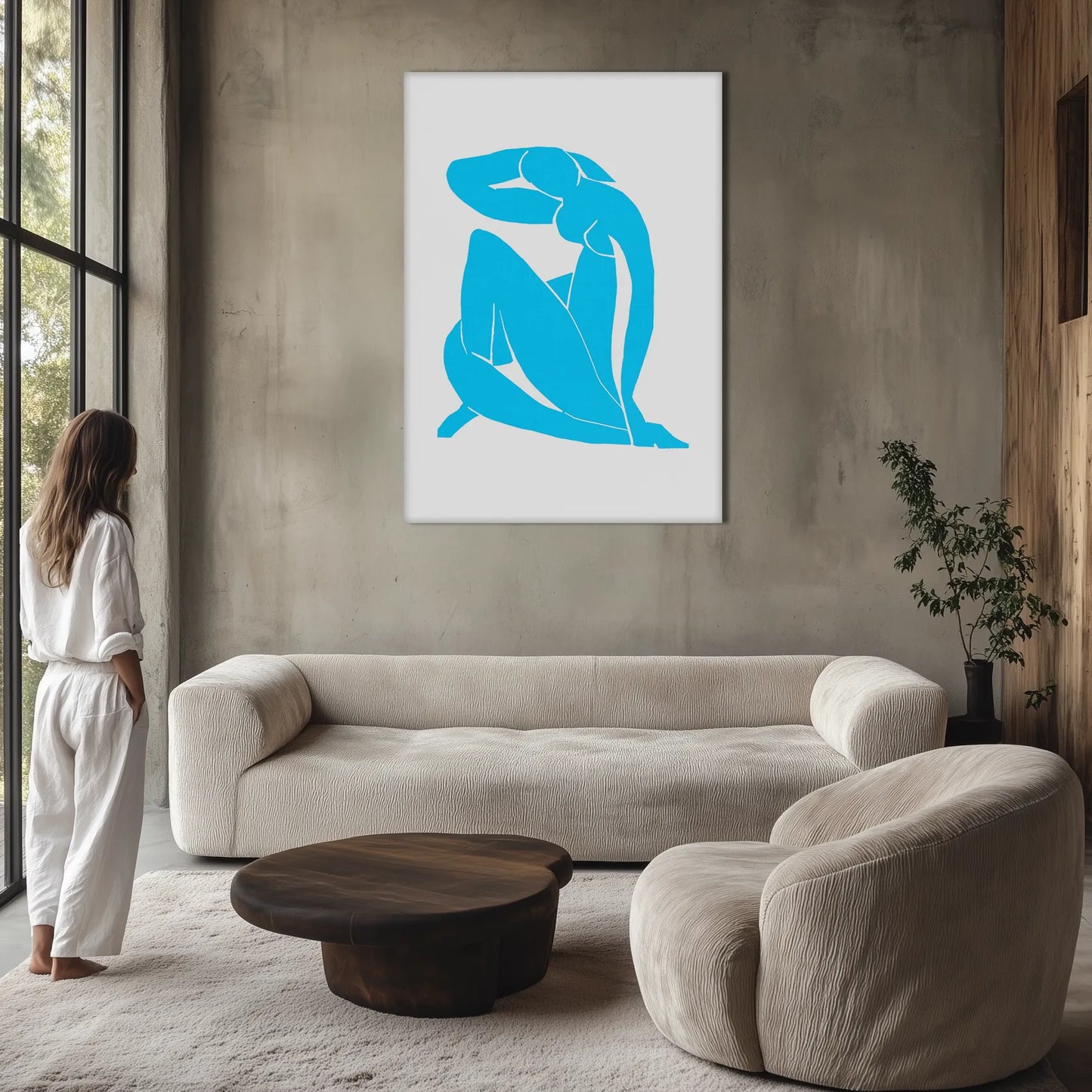 Henri Matisse - Baby Blue Nude Obraz na Płótnie