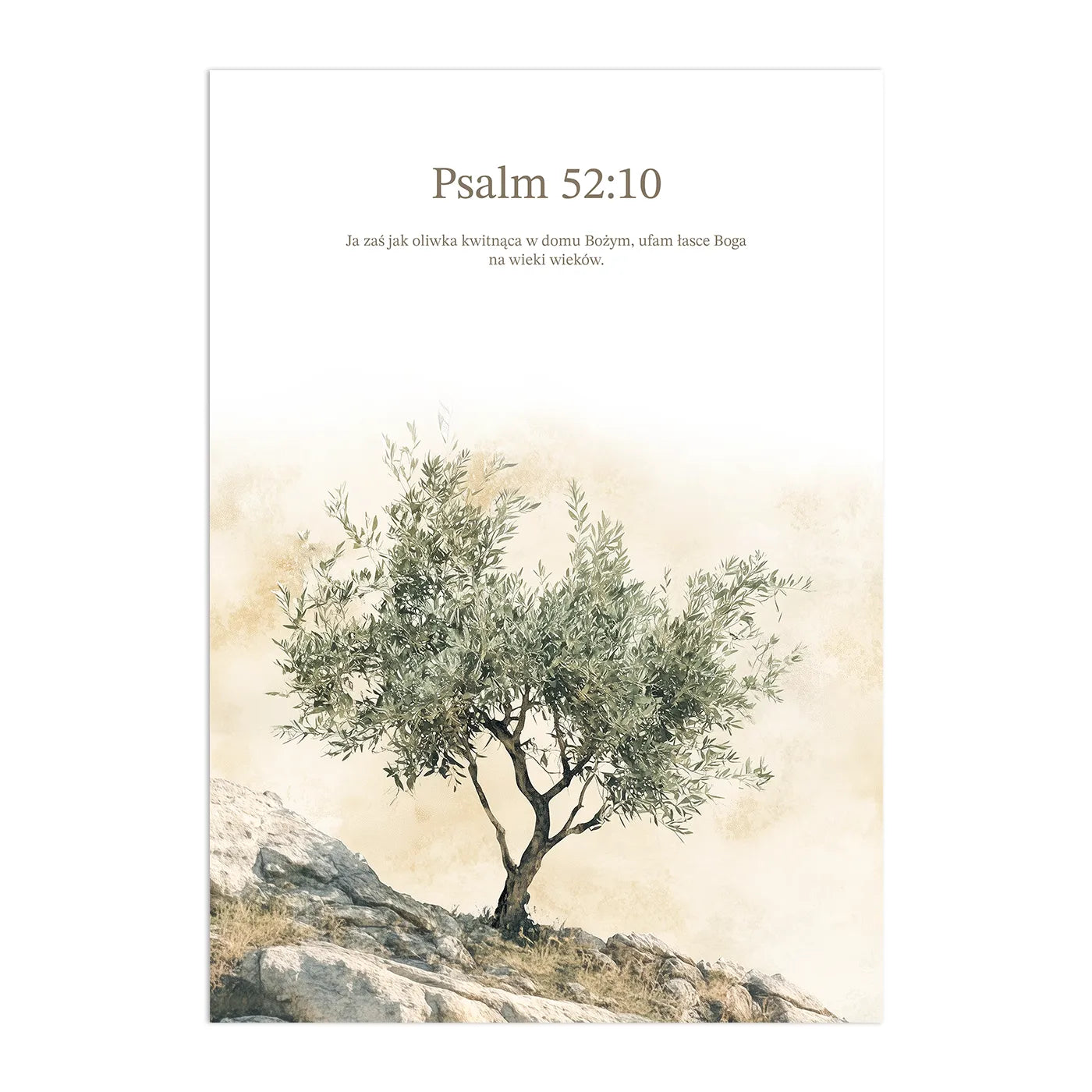 Psalm 52:10 Plakat