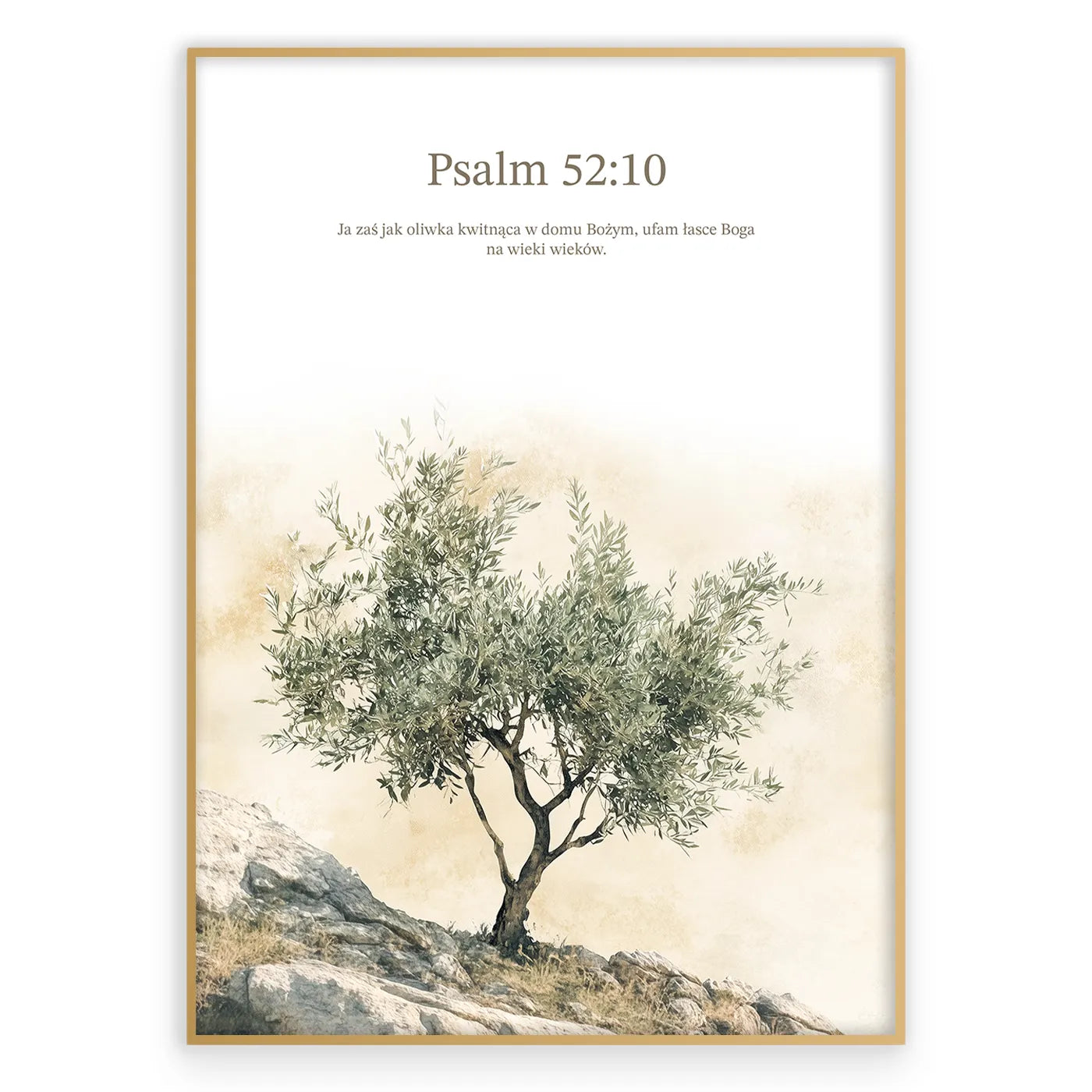 Psalm 52:10 Plakat