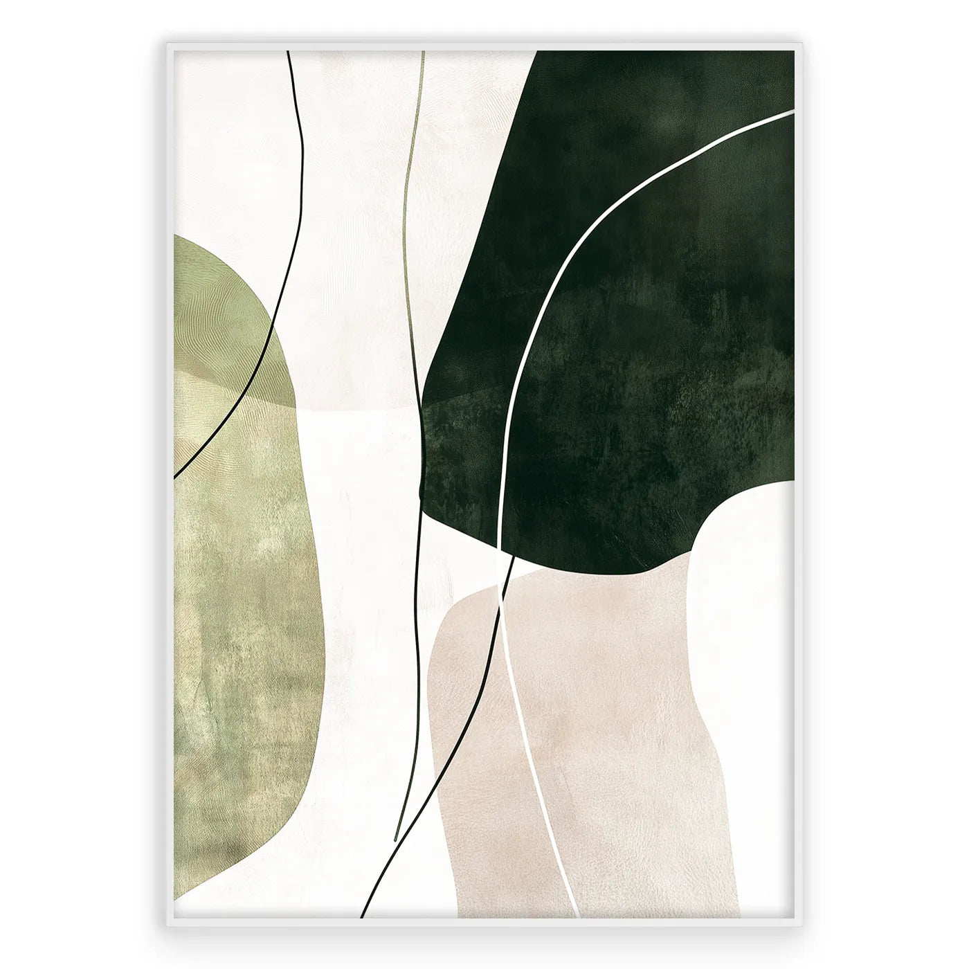 Abstract Sage Green Plakat