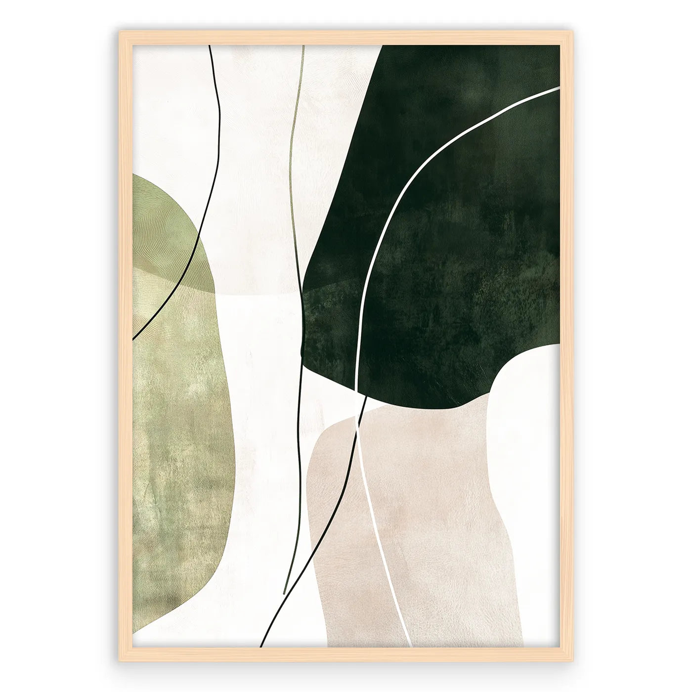 Abstract Sage Green Plakat