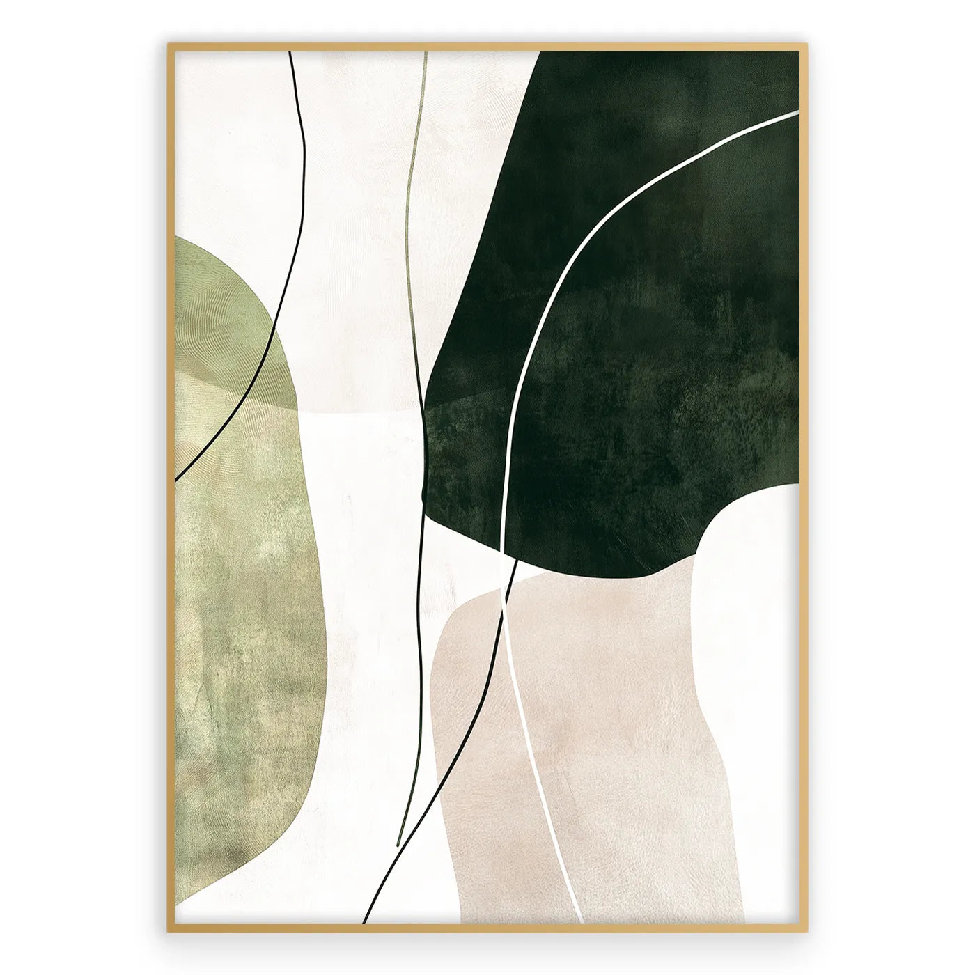 Abstract Sage Green Plakat