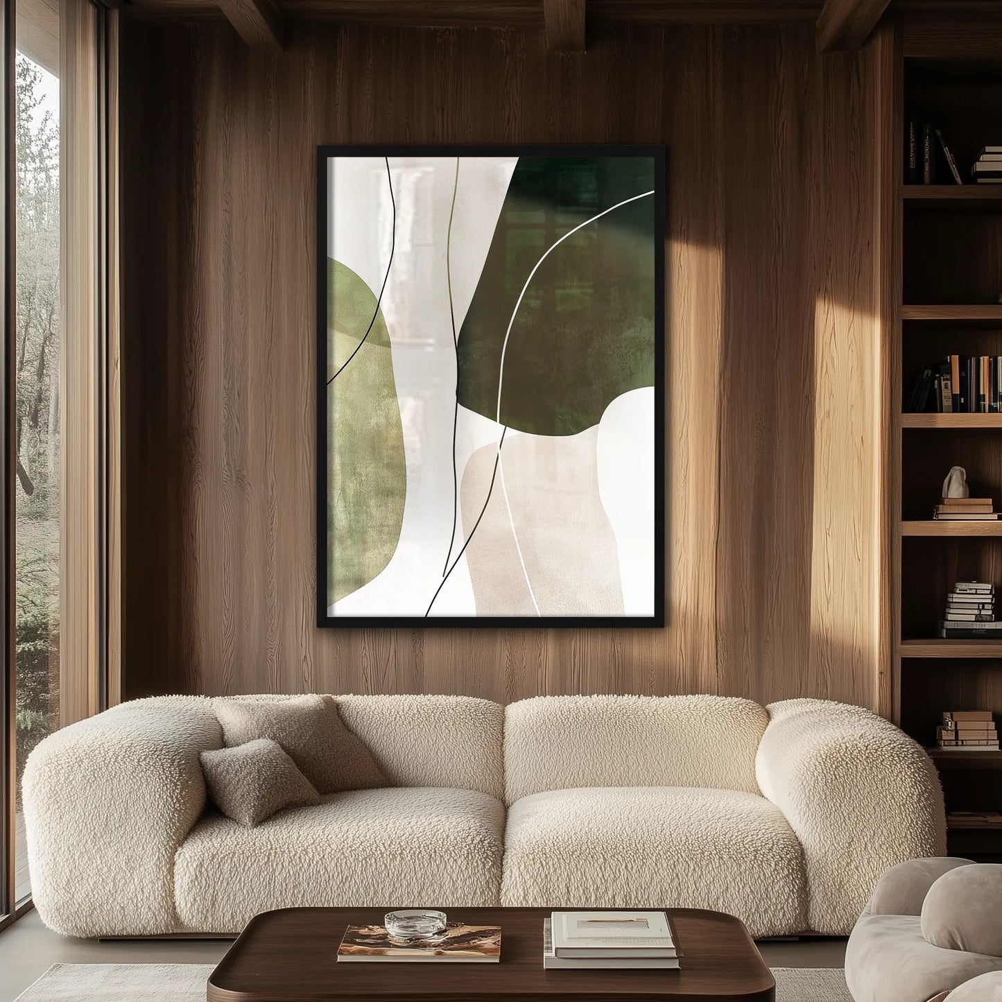 Abstract Sage Green Plakat