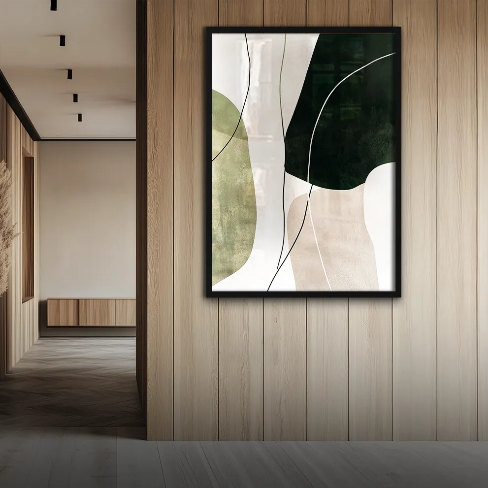 Abstract Sage Green Plakat