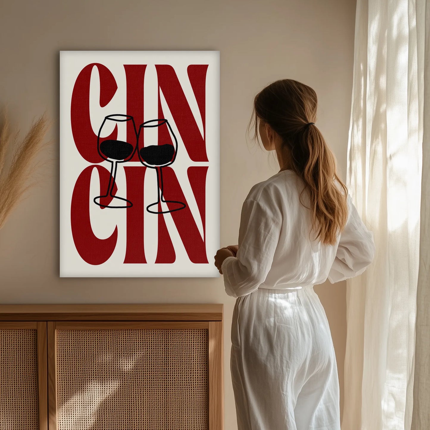 Cin Cin Obraz na Płótnie