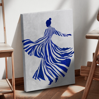 Blue Dance Obraz na Płótnie