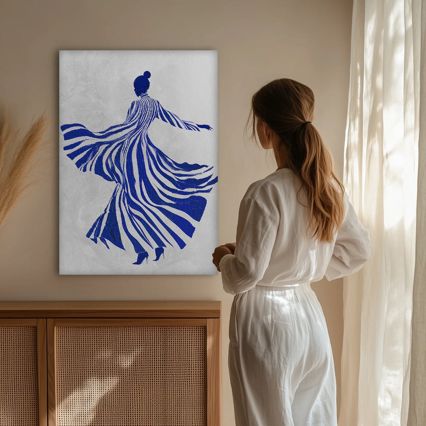 Blue Dance Obraz na Płótnie