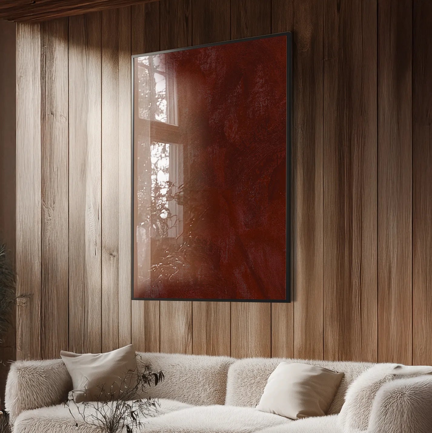 Dark Red Texture Plakat