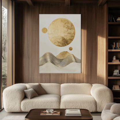 Golden Moon Obraz na Płótnie