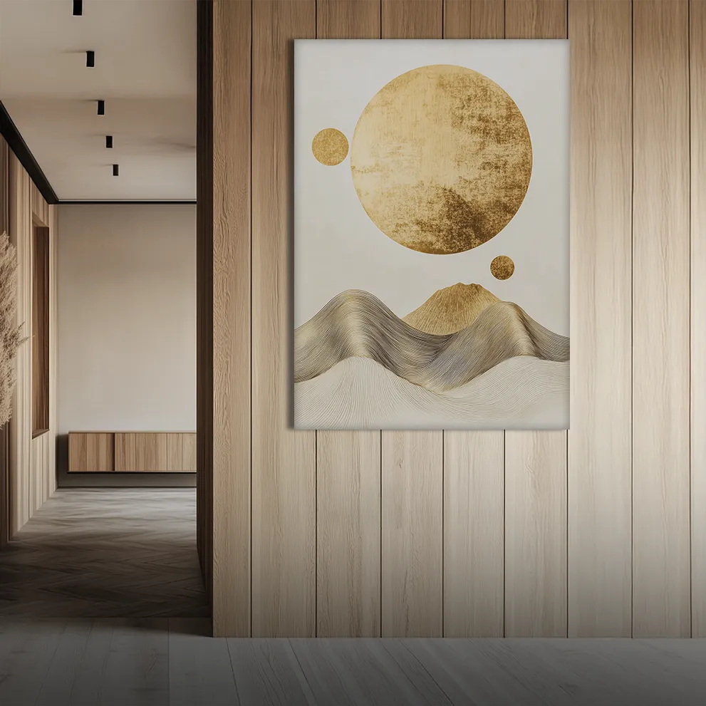 Golden Moon Obraz na Płótnie