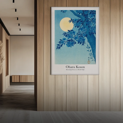 Ohara Koson - Blossoming Cherry Obraz na Płótnie