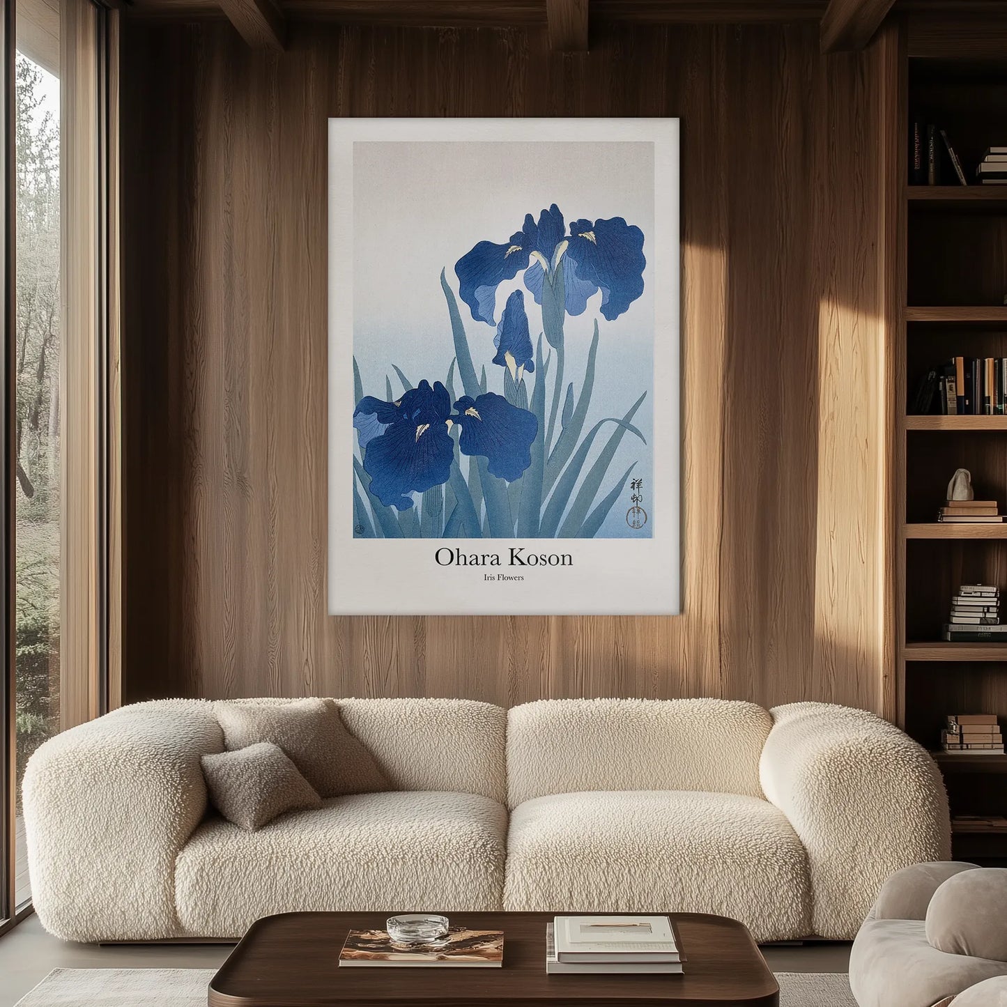 Ohara Koson - Iris Flowers Obraz na Płótnie