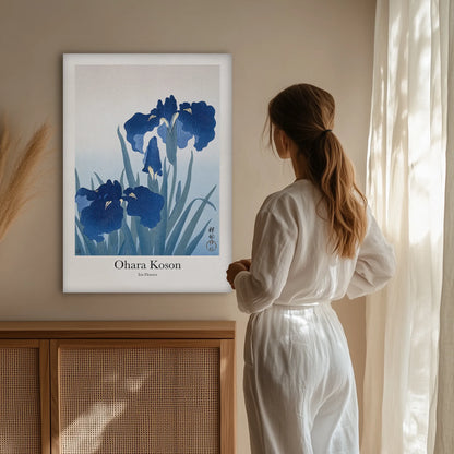 Ohara Koson - Iris Flowers Obraz na Płótnie