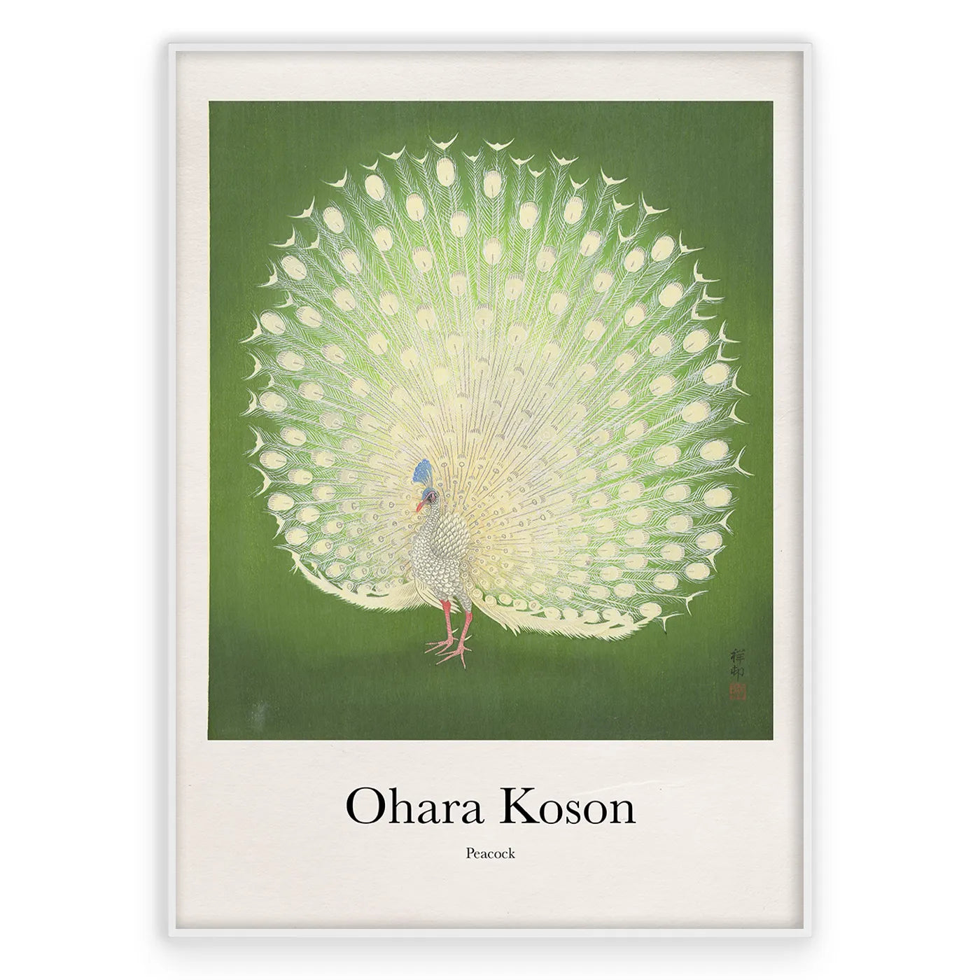 Ohara Koson - Peacock Plakat