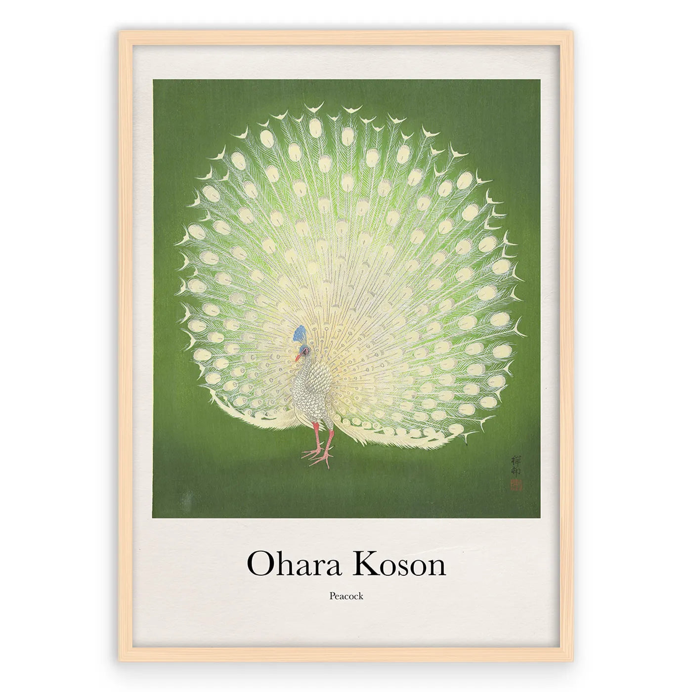 Ohara Koson - Peacock Plakat
