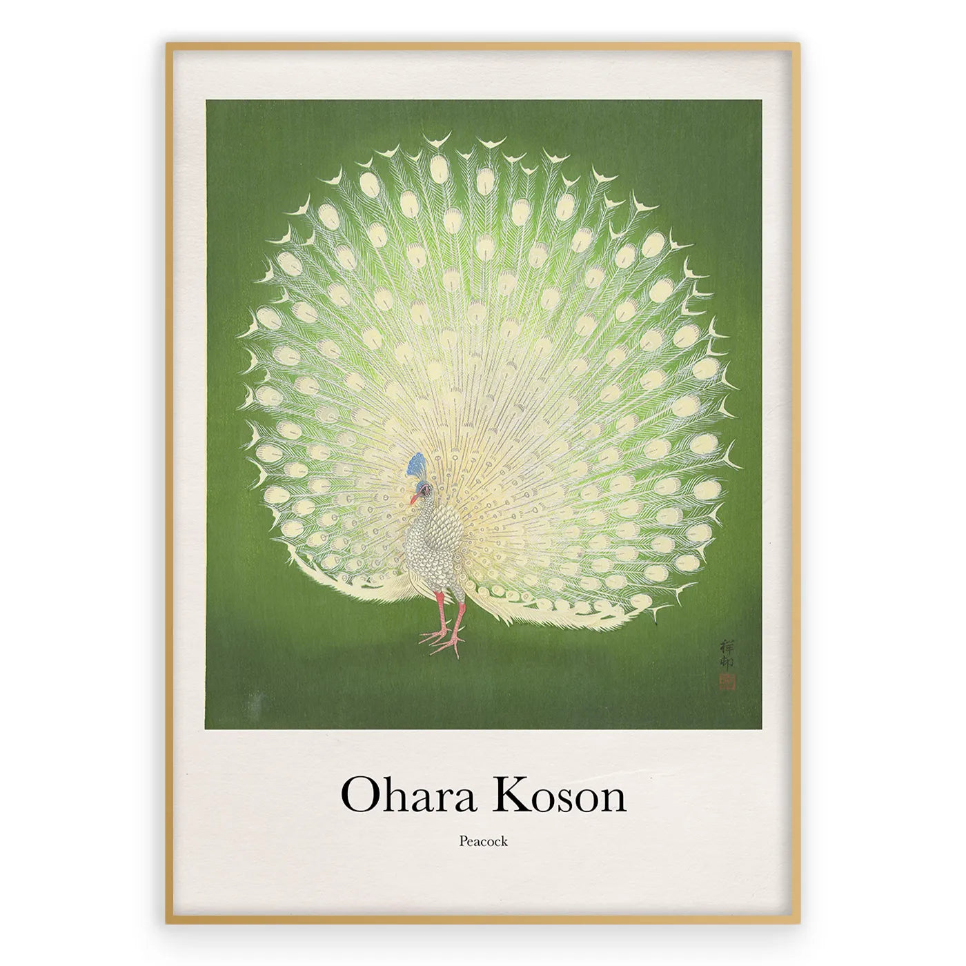 Ohara Koson - Peacock Plakat