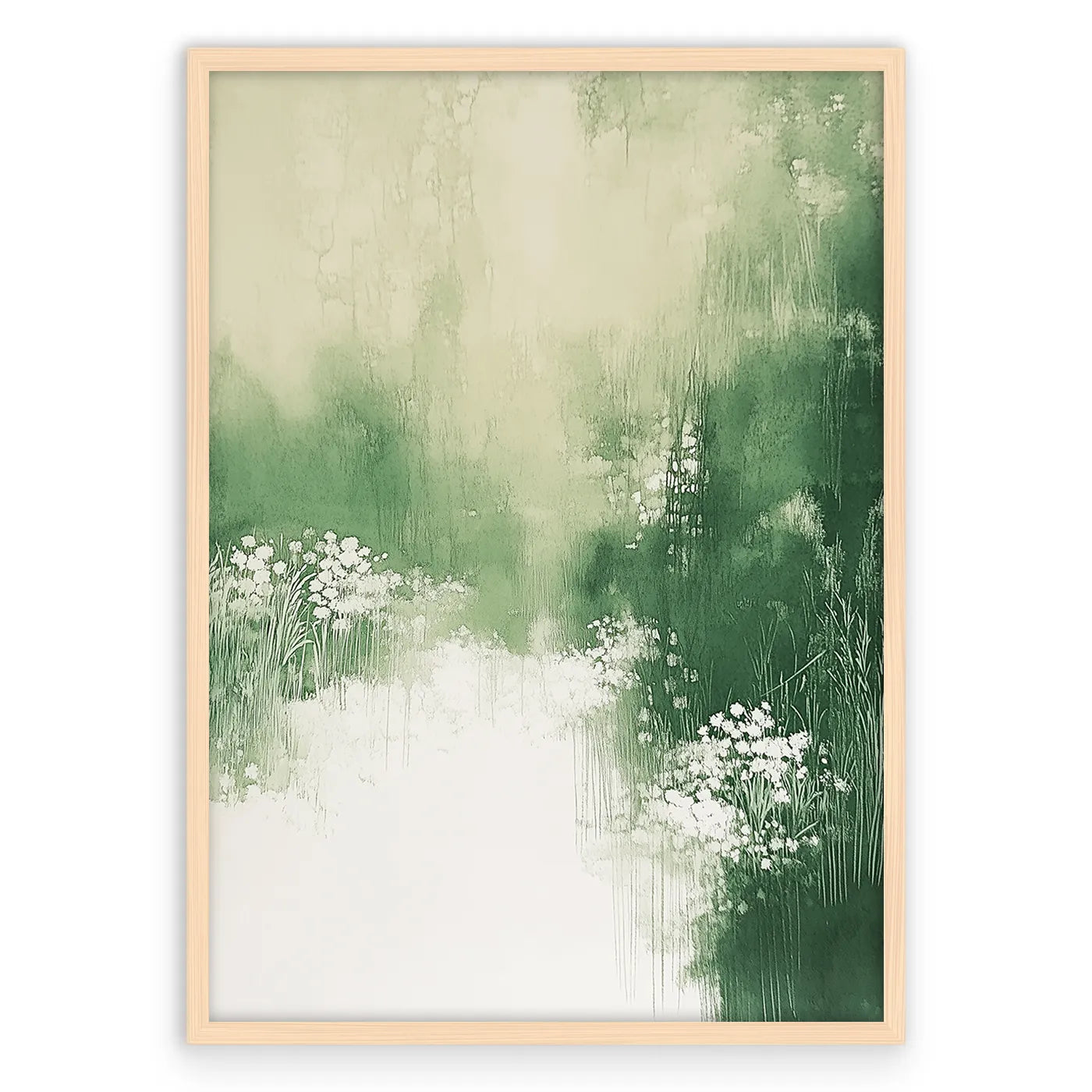 Abstract Green Nature 1 Plakat