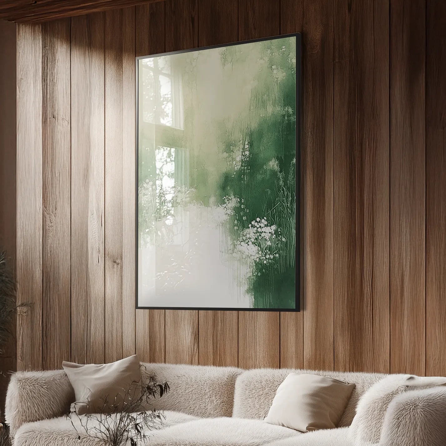 Abstract Green Nature 1 Plakat
