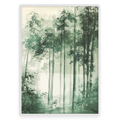 Abstract Green Nature 3 Plakat