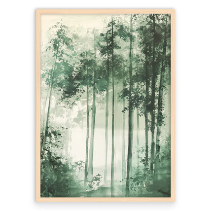 Abstract Green Nature 3 Plakat