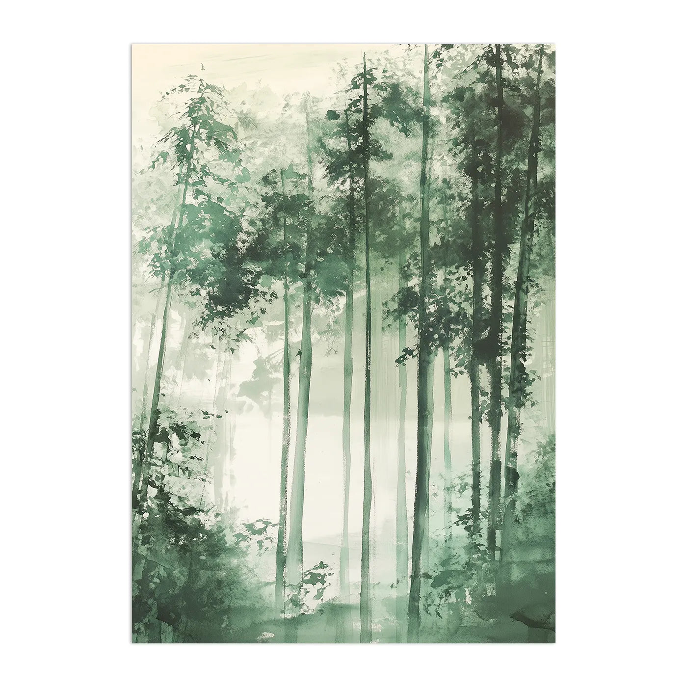 Abstract Green Nature 3 Plakat