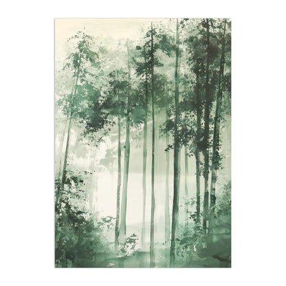 Abstract Green Nature 3 Plakat