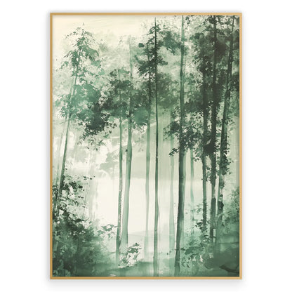 Abstract Green Nature 3 Plakat