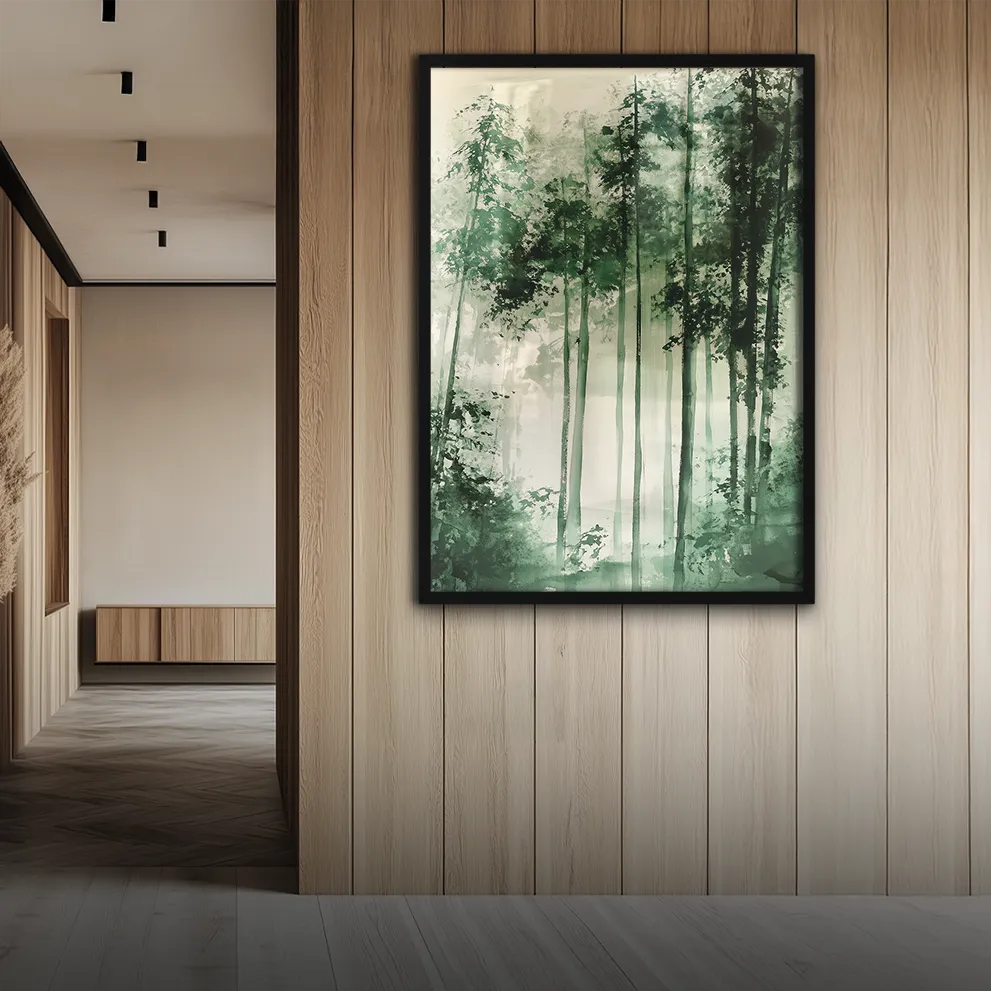 Abstract Green Nature 3 Plakat